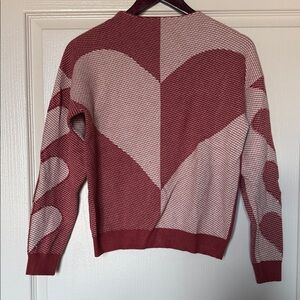 On Twelfth Heart & Rhinestone Design Women's Sweater
